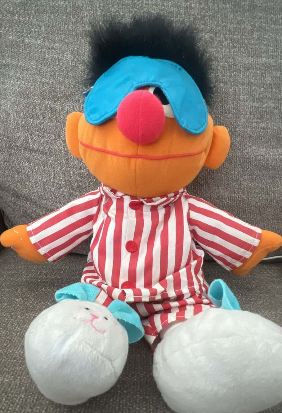 Vintage 1998 Tyco Sesame Street Sing and Snore Ernie Plush Doll